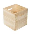 Cube en pin massif - L30 x H30 cm Beige - Bois massif - 30 x 30 x 30 cm