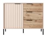 Sideboard RAVIN Beige - Eiche Hell