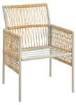 Gartenlounge-Set 5tlg Phanes Ⅱ Beige - Metall - Polyrattan - Textil