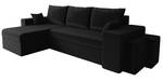 Ecksofa Kansas Lux Schwarz