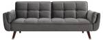 Schlafsofa GULCAN Grau - Textil - 90 x 82 x 211 cm