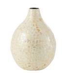 Vase Nuye Beige - Holzwerkstoff - Rattan - 25 x 33 x 25 cm