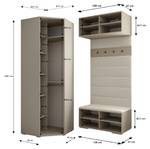 Garderobe Inova 4 Z21 Gold - Grau - Gold