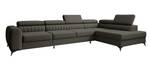 Ecksofa Renesmi Maxi Grau - Holzwerkstoff - 350 x 90 x 203 cm