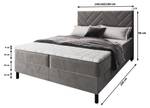 Boxspringbett ROKIS Braun - Breite: 180 cm