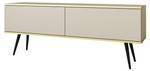 TV-Lowboard Praia Beige - Braun - Schwarz