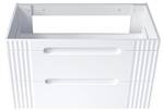 Armoire sous lavabos FIJI CUW100 2D Blanc - Bois manufacturé - Matière plastique - 100 x 62 x 46 cm