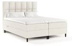 Premium Boxspringbett Anabelle Creme - Breite: 160 cm