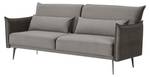 Sofa 3-Sitzer Oxnard Grau - Textil - 207 x 88 x 86 cm