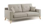 Danish Linearsofa Creme - Breite: 206 cm