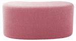 Pouf Ada Wave Rose foncé