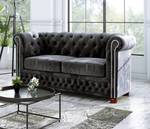 Ely 2-Sitzer Chesterfield Sofa Schwarz