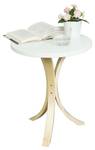 Table Basse Table d'Appoint FBT29-W Blanc - Bois manufacturé - 44 x 55 x 1 cm