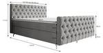 Boxspringbett CHESTER PLUS Braun - Breite: 142 cm