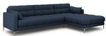 Ecksofa MAMAIA 5 Sitzplätze Blau