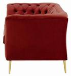 2,5-Sitzer-Sofa Chesterfield Modern Rot