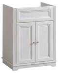 Armoire sous lavabos PALACE CUW60 2D Blanc - Bois manufacturé - 60 x 79 x 46 cm