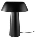 Lampe de table en acier noir Noir - Blanc - Métal - 50 x 62 x 50 cm