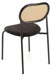 Stuhl und Sessel am Tisch LEA 2er Set Schwarz - Rattan - 48 x 79 x 46 cm