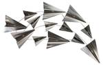 Wanddeko Metall Flug in die Freiheit Silber - Metall - 126 x 54 x 5 cm