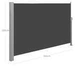 Seitenmarkise Salem Grau - Metall - 200 x 13 x 300 cm