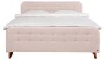 Nordic Box Boxspringbett Hellrosa - Breite: 182 cm - H3