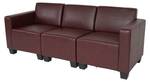 3-Sitzer Sofa Lyon Rotbraun