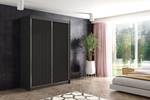 Kleiderschrank RYFLOX Schwarz - Breite: 150 cm