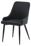 Chaise PLAZA DRC 1NOS Noir - Textile - 49 x 86 x 58 cm