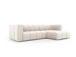 modulares Ecksofa SERENA 3 Sitzplätze Hochglanz Beige