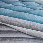 Parure de lit Macon Coton - Taupe / Bleu clair - 155 x 220 cm + oreiller 80 x 80 cm