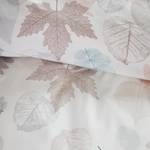 Parure de lit Ela Coton - Mauve / Blanc - 155 x 220 cm + oreiller 80 x 80 cm