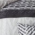 Parure de lit Mahon Coton - Noir / Blanc - 155 x 220 cm + oreiller 80 x 80 cm