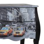 Commode Journey Manhattan I Noir / Coloré - Verni / Imprimé