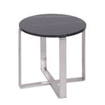 Table d’appoint Aaron Marbre / Acier inoxydable - Noir