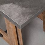 Highboard Beton massief acaciahout/betonnen look - Grijs - Grijs