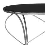 Table d'appoint Cagney Fer / Miroir en verre Argenté Noir