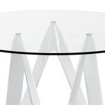 Table d'appoint Calasetta Verre / Fibre de verre - Blanc