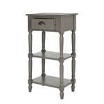 Table d'appoint Chucky Pin massif - Gris