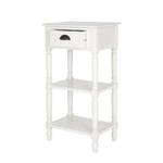 Table d'appoint Chucky Pin massif - Blanc