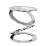 Tavolino d'appoggio Circolo Argento - Metallo - Altezza: 45 cm