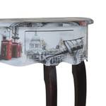 Tavolino Journey London II Nero/Laccato colorato/stampato