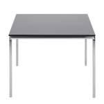 Table d’appoint Julian Verre / Acier inoxydable - Noir