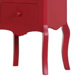 Table d'appoint Lovund Pin partiellement massif - Rouge