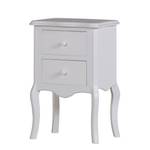 Table d'appoint Lovund Pin partiellement massif - Blanc