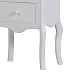 Table d'appoint Lovund Pin partiellement massif - Blanc
