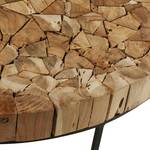 Couchtisch Madron Teak massiv / Metall - Teak / Grau