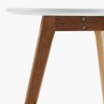 Tables d'appoint Ockelbo (lot de 2) Blanc / Chêne partiellement massif