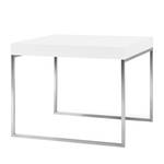 Table d'appoint Ted Blanc brillant / Argenté