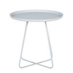 Tables gigognes Tuula (lot de 2) Gris clair / Blanc